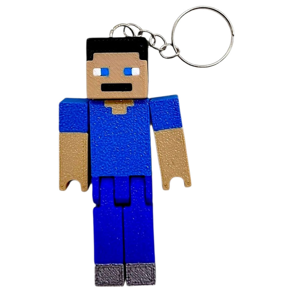 Брелок "Minecraft / Майнкрафт: Steve / Стив Keychain", 3D печать, OYTOY - № 1 Брелок "Minecraft / Майнкрафт: Steve / Стив Keychain", 3D печать, OYTOY - № 1