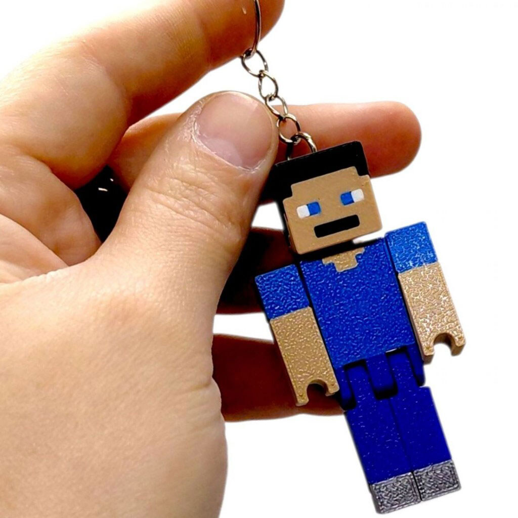 Брелок "Minecraft / Майнкрафт: Steve / Стив Keychain", 3D печать, OYTOY - № 3 Брелок "Minecraft / Майнкрафт: Steve / Стив Keychain", 3D печать, OYTOY - № 3