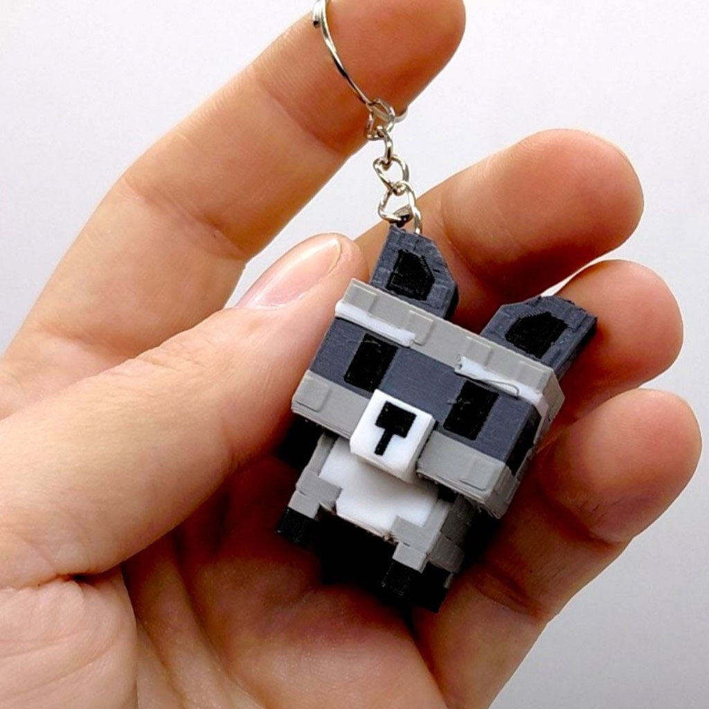 Брелок "Roblox Raccoon / Енот Gag Keychain. Роблокс", 3D печать, OYTOY - № 3 Брелок "Roblox Raccoon / Енот Gag Keychain. Роблокс", 3D печать, OYTOY - № 3