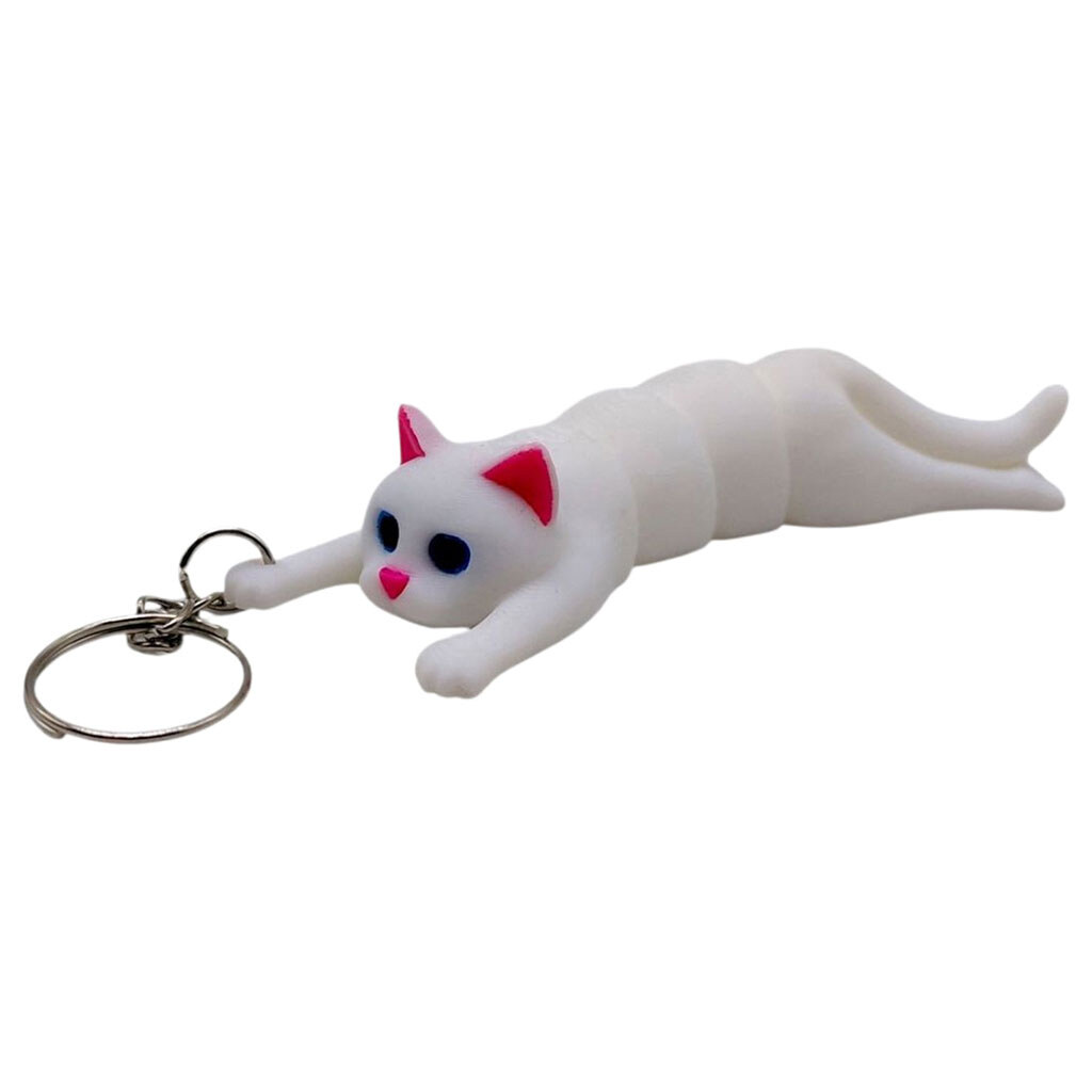 Брелок "Flexi Cat Long / Длинный Кот Keychain", 3D печать, OYTOY - № 1 Брелок "Flexi Cat Long / Длинный Кот Keychain", 3D печать, OYTOY - № 1