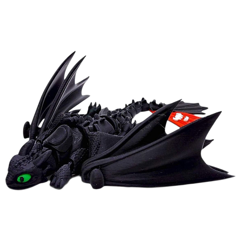 Брелок "Hero Dragon Night Fury / Ночная Фурия", 17см, 3D печать, OYTOY - № 1 Брелок "Hero Dragon Night Fury / Ночная Фурия", 17см, 3D печать, OYTOY - № 1