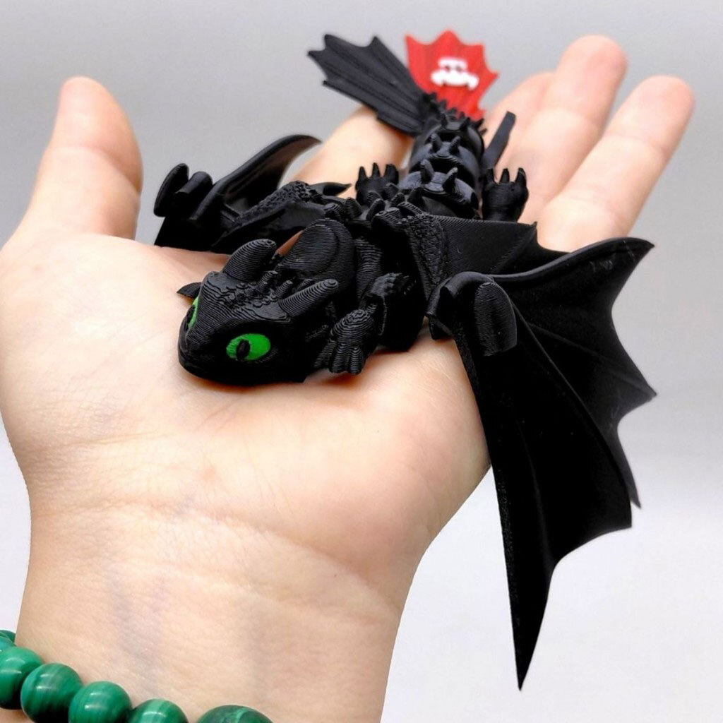 Брелок "Hero Dragon Night Fury / Ночная Фурия", 17см, 3D печать, OYTOY - № 4 Брелок "Hero Dragon Night Fury / Ночная Фурия", 17см, 3D печать, OYTOY - № 4