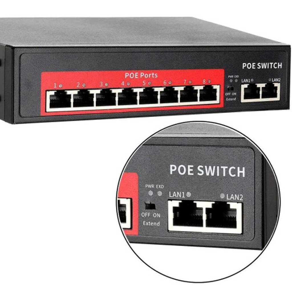 POE коммутатор QPS208G, Черный - № 3 POE коммутатор QPS208G, Черный - № 3