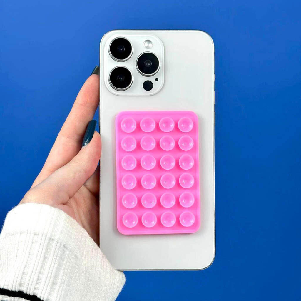 Держатель-присоска Double Side Silicone, Голубой - № 3 Держатель-присоска Double Side Silicone, Голубой - № 3