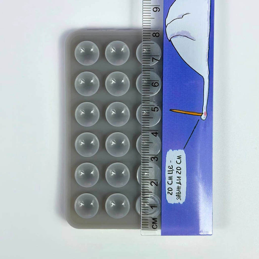 Держатель-присоска Double Side Silicone, Голубой - № 4 Держатель-присоска Double Side Silicone, Голубой - № 4
