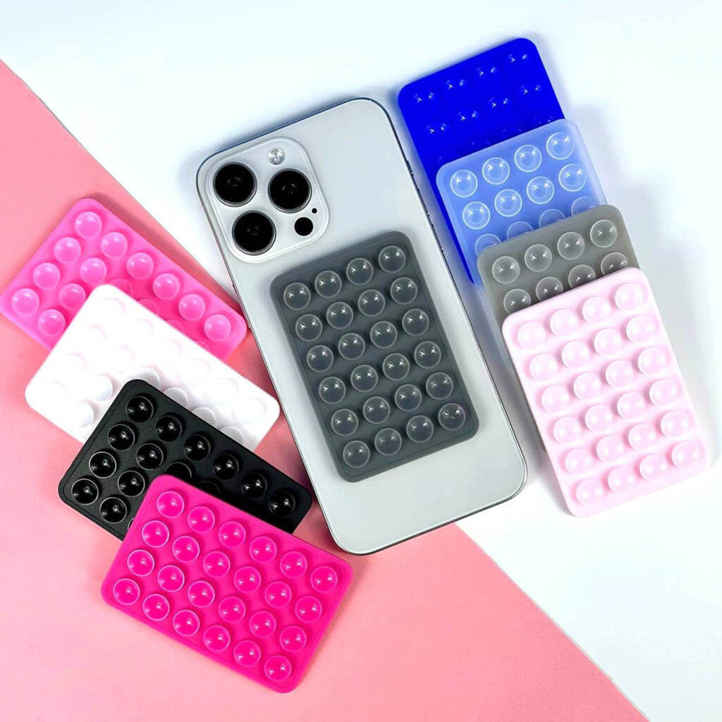 Держатель-присоска Double Side Silicone, Голубой - № 5 Держатель-присоска Double Side Silicone, Голубой - № 5