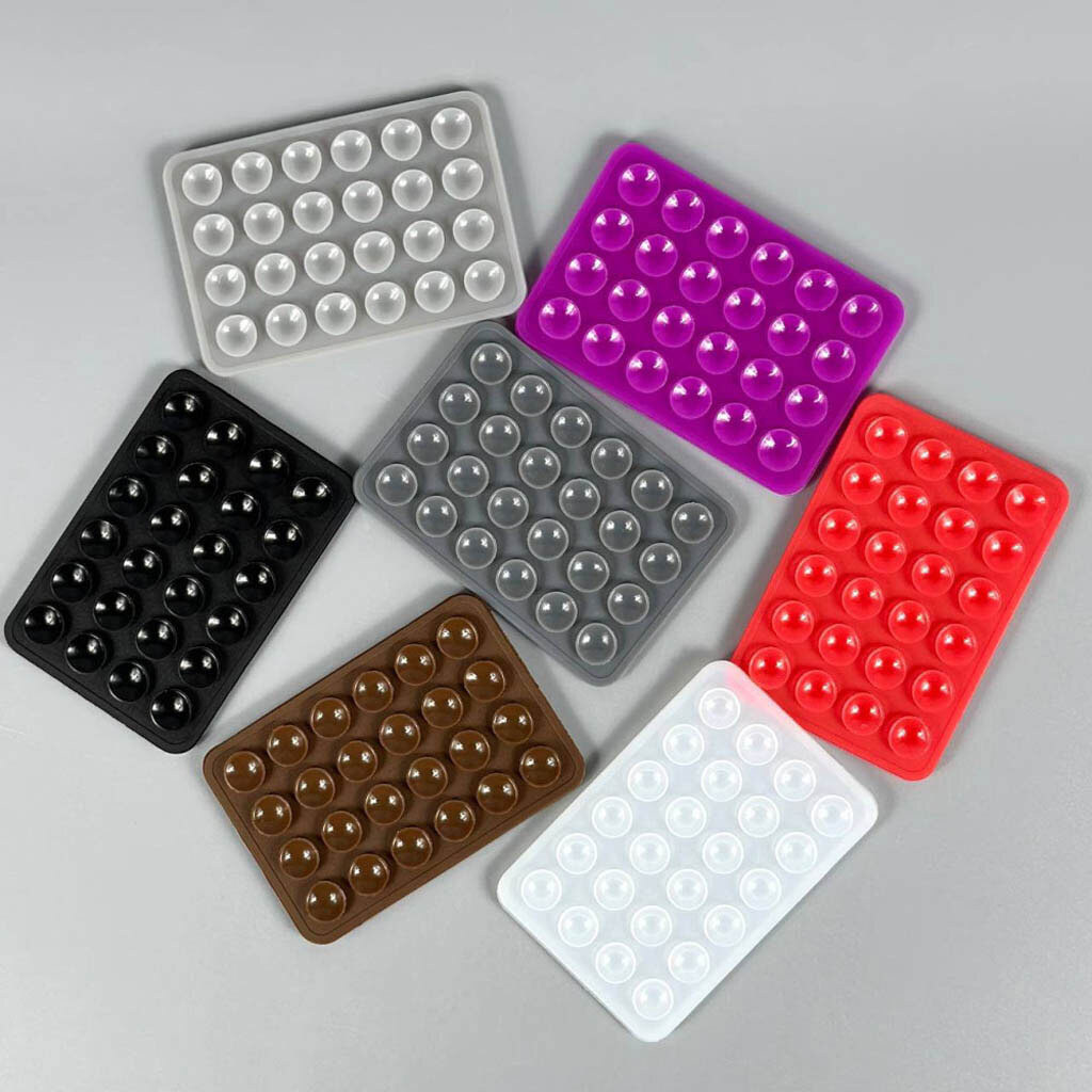 Держатель-присоска Double Side Silicone, Голубой - № 8 Держатель-присоска Double Side Silicone, Голубой - № 8
