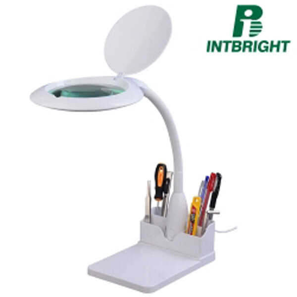 Лампа-лупа настольная Intbright 9101LED-B-R-PLUS-127-5D БЕЛАЯ - № 1 Лампа-лупа настольная Intbright 9101LED-B-R-PLUS-127-5D БЕЛАЯ - № 1