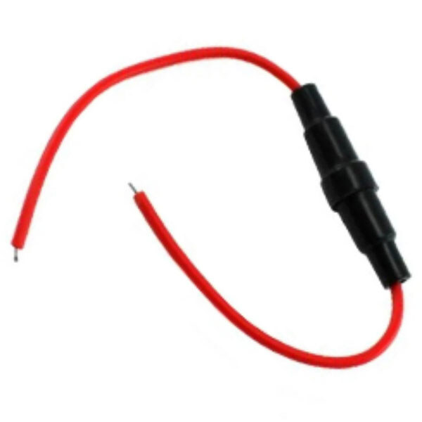 Держатель предохранителя с кабелем 5х20мм 16AWG 80+80см - № 1 Держатель предохранителя с кабелем 5х20мм 16AWG 80+80см - № 1