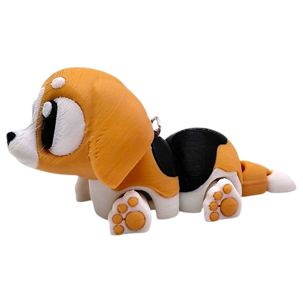 Брелок "Cute Beagle / Милый Бигль", Keychain, 3D печать, OYTOY - № 1 Брелок "Cute Beagle / Милый Бигль", Keychain, 3D печать, OYTOY - № 1