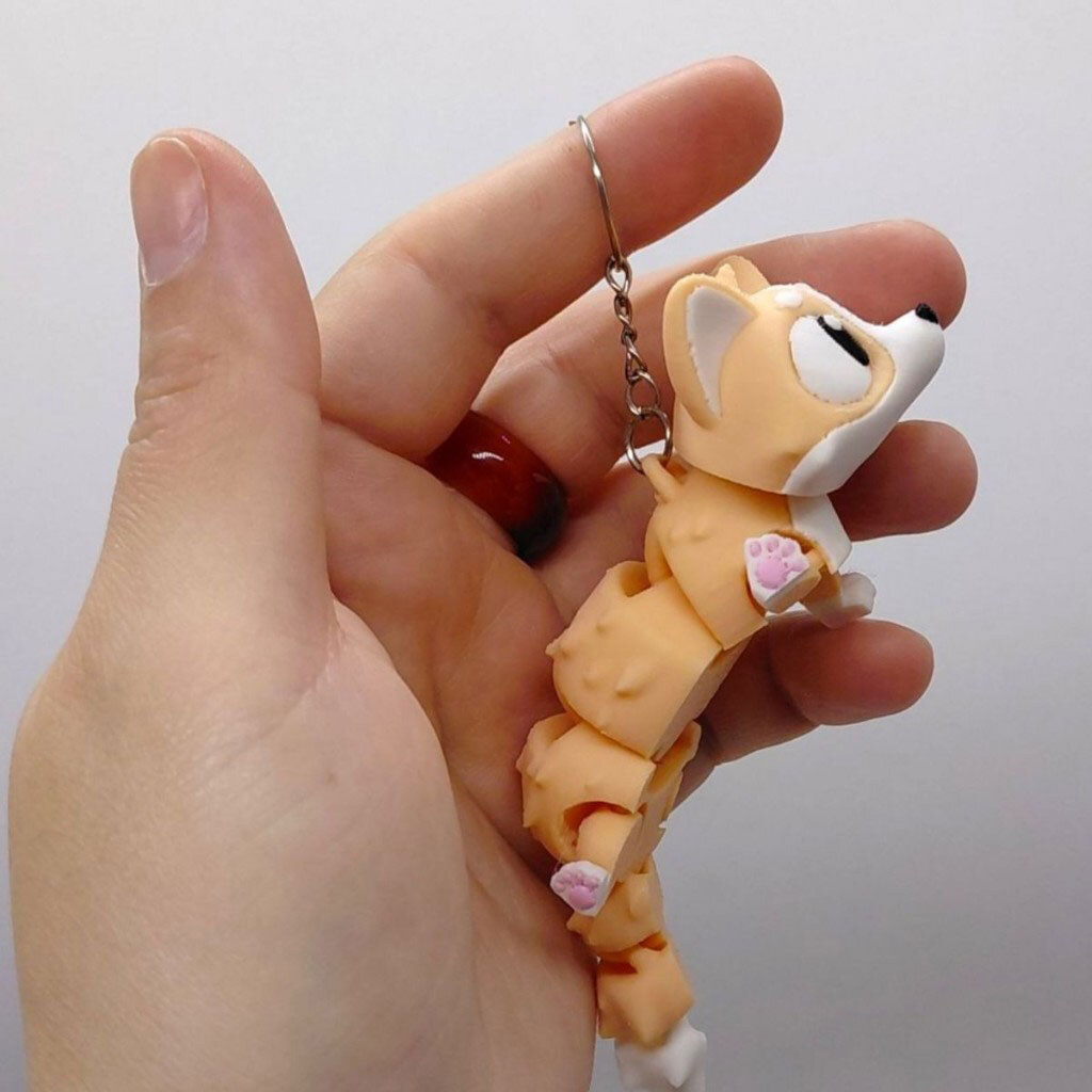 Брелок "Cute Corgi / Милый Корги", Keychain, 3D печать, OYTOY - № 3 Брелок "Cute Corgi / Милый Корги", Keychain, 3D печать, OYTOY - № 3