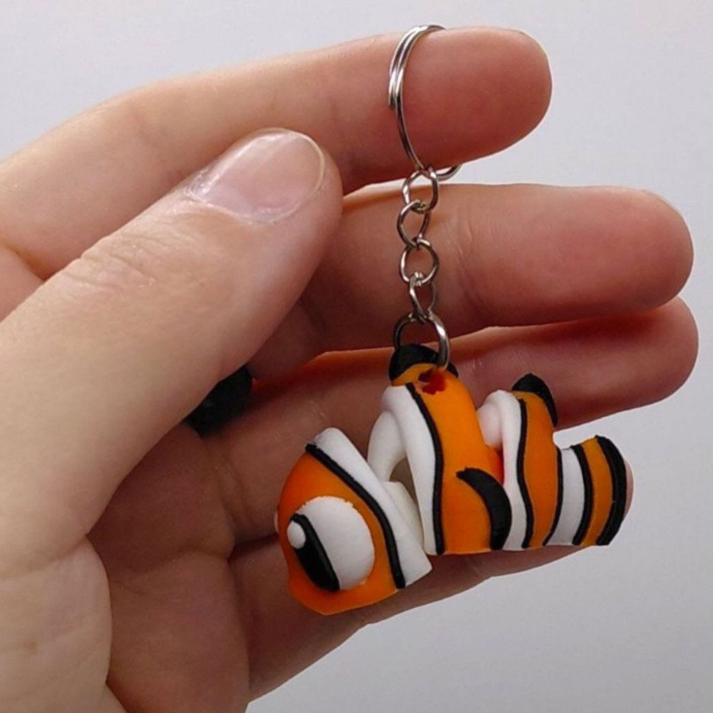 Брелок "Cute Flexi Tropical Fish / Тропичная Рыба", Keychain, 3D печать, OYTOY - № 3 Брелок "Cute Flexi Tropical Fish / Тропичная Рыба", Keychain, 3D печать, OYTOY - № 3