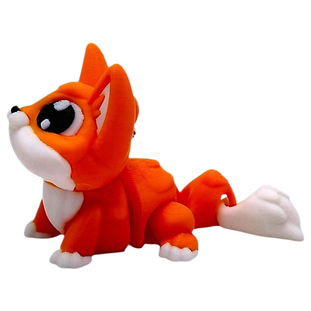 Брелок "Cute Fox / Милая Лисичка", Keychain, 3D печать, OYTOY - № 1 Брелок "Cute Fox / Милая Лисичка", Keychain, 3D печать, OYTOY - № 1