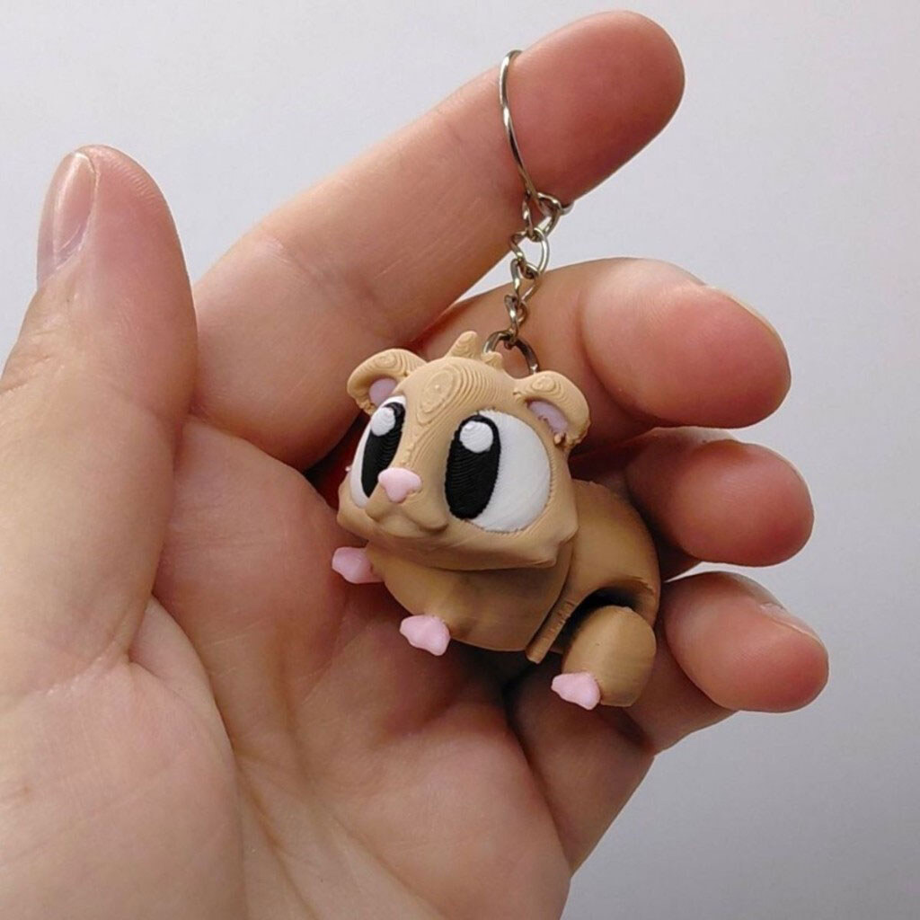 Брелок "Cute Guinea Pig / Морская Свинка", Keychain, 3D печать, OYTOY - № 3 Брелок "Cute Guinea Pig / Морская Свинка", Keychain, 3D печать, OYTOY - № 3