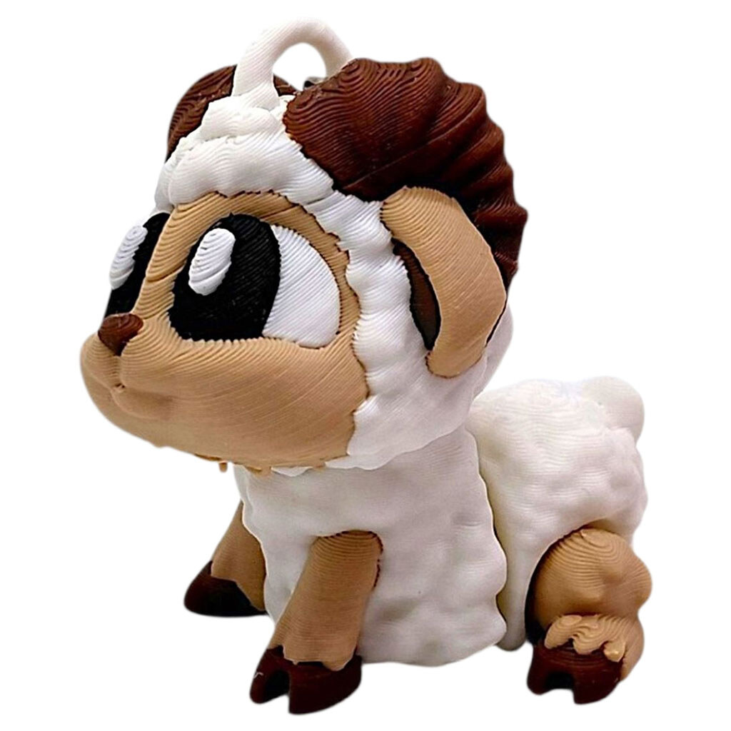 Брелок "Cute Sheep / Милая Овца", Keychain, 3D печать, OYTOY - № 1 Брелок "Cute Sheep / Милая Овца", Keychain, 3D печать, OYTOY - № 1