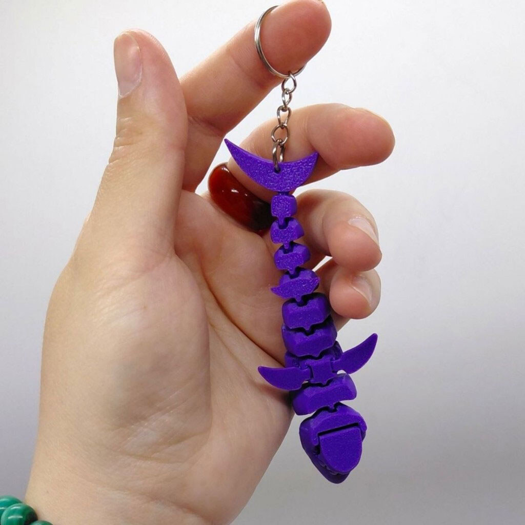 Брелок "Flexi Shark / Акула", Keychain, 3D печать, OYTOY - № 3 Брелок "Flexi Shark / Акула", Keychain, 3D печать, OYTOY - № 3