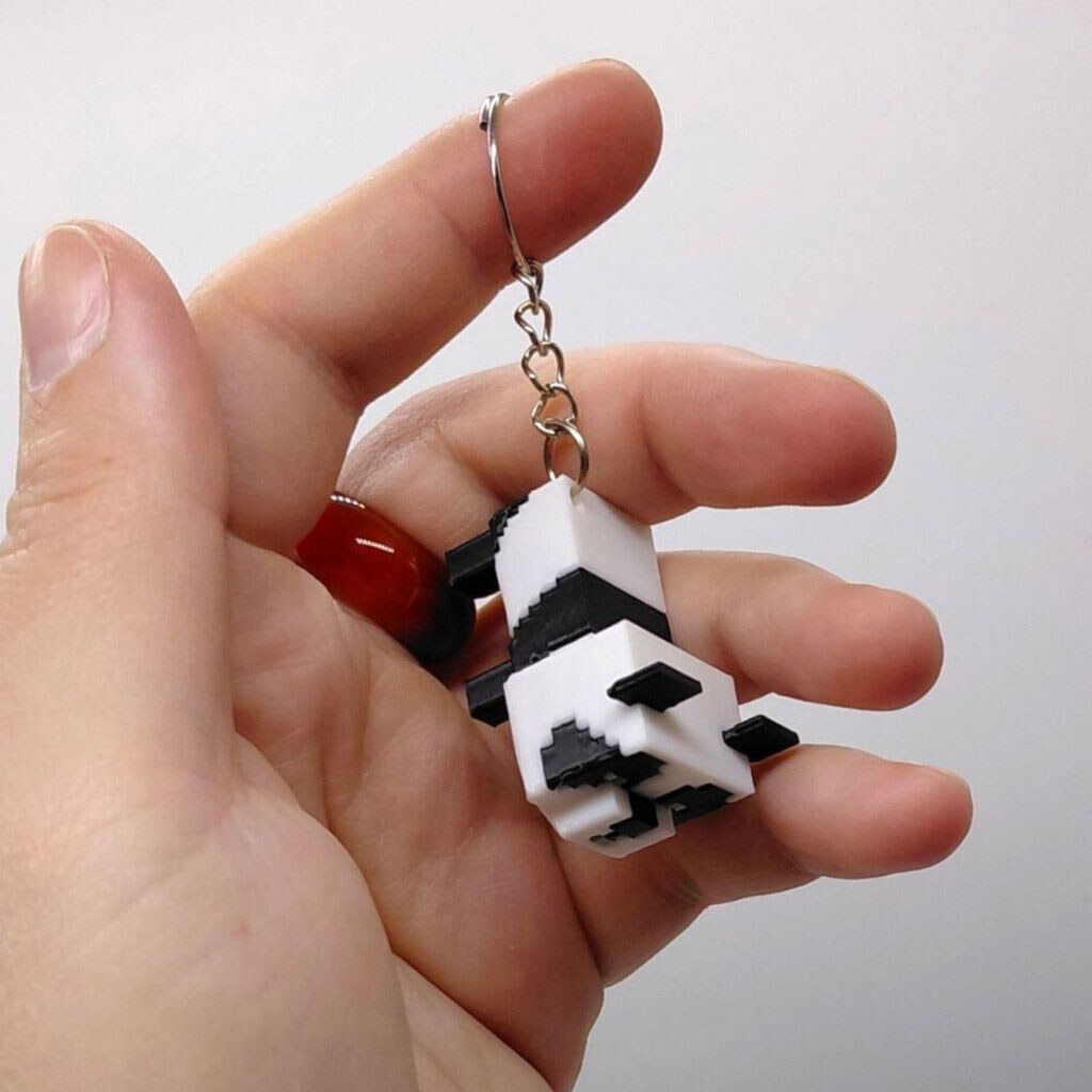 Брелок "Minecraft Panda / Майнкрафт Пандочка", Keychain, 3D печать, OYTOY - № 3 Брелок "Minecraft Panda / Майнкрафт Пандочка", Keychain, 3D печать, OYTOY - № 3