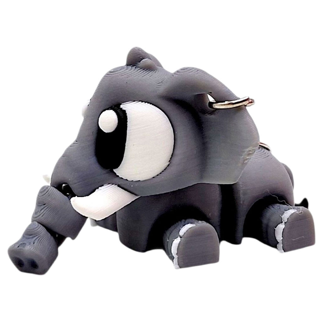 Брелок "Cute Elephant / Слоник", Keychain, 3D печать, OYTOY - № 1 Брелок "Cute Elephant / Слоник", Keychain, 3D печать, OYTOY - № 1