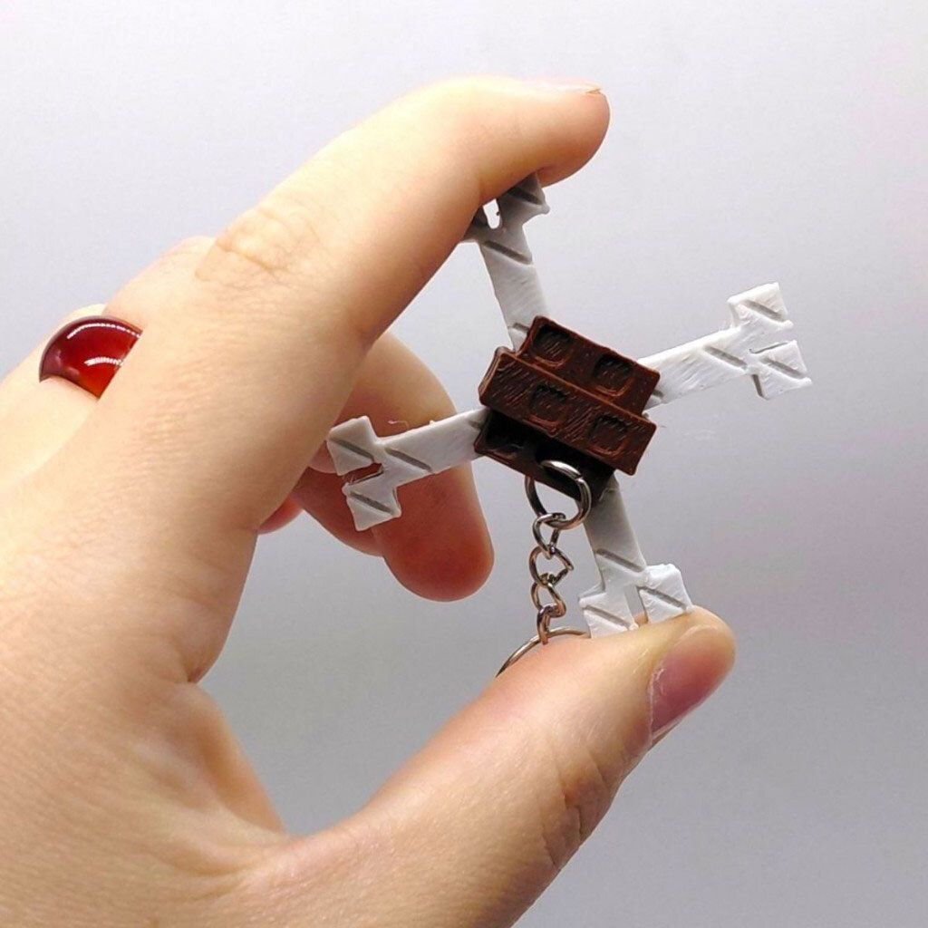 Брелок "Roblox Bone Blossom / Фрукт Кость", Keychain, 3D печать, OYTOY - № 3 Брелок "Roblox Bone Blossom / Фрукт Кость", Keychain, 3D печать, OYTOY - № 3