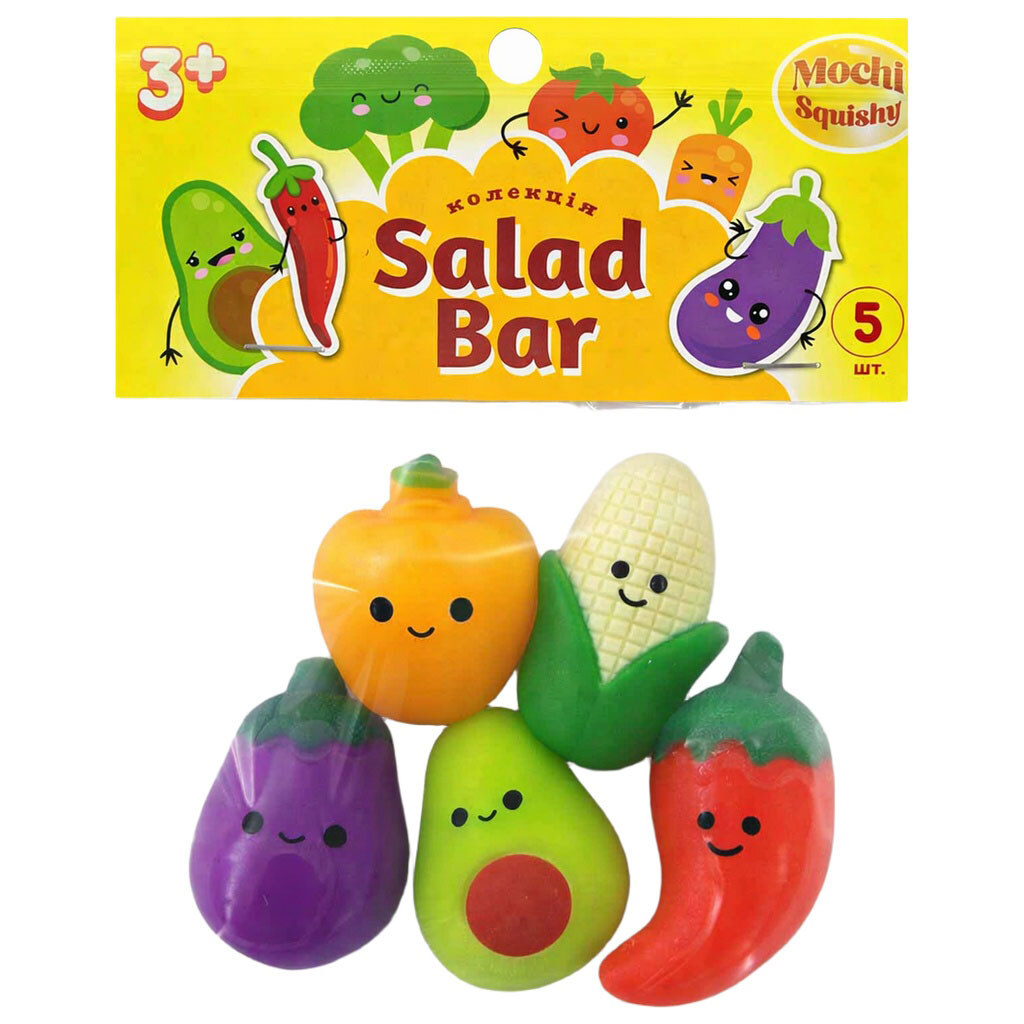 Набор игрушек-антистресс "Mochi squishy Salad bar", Monster Gum - № 2 Набор игрушек-антистресс "Mochi squishy Salad bar", Monster Gum - № 2