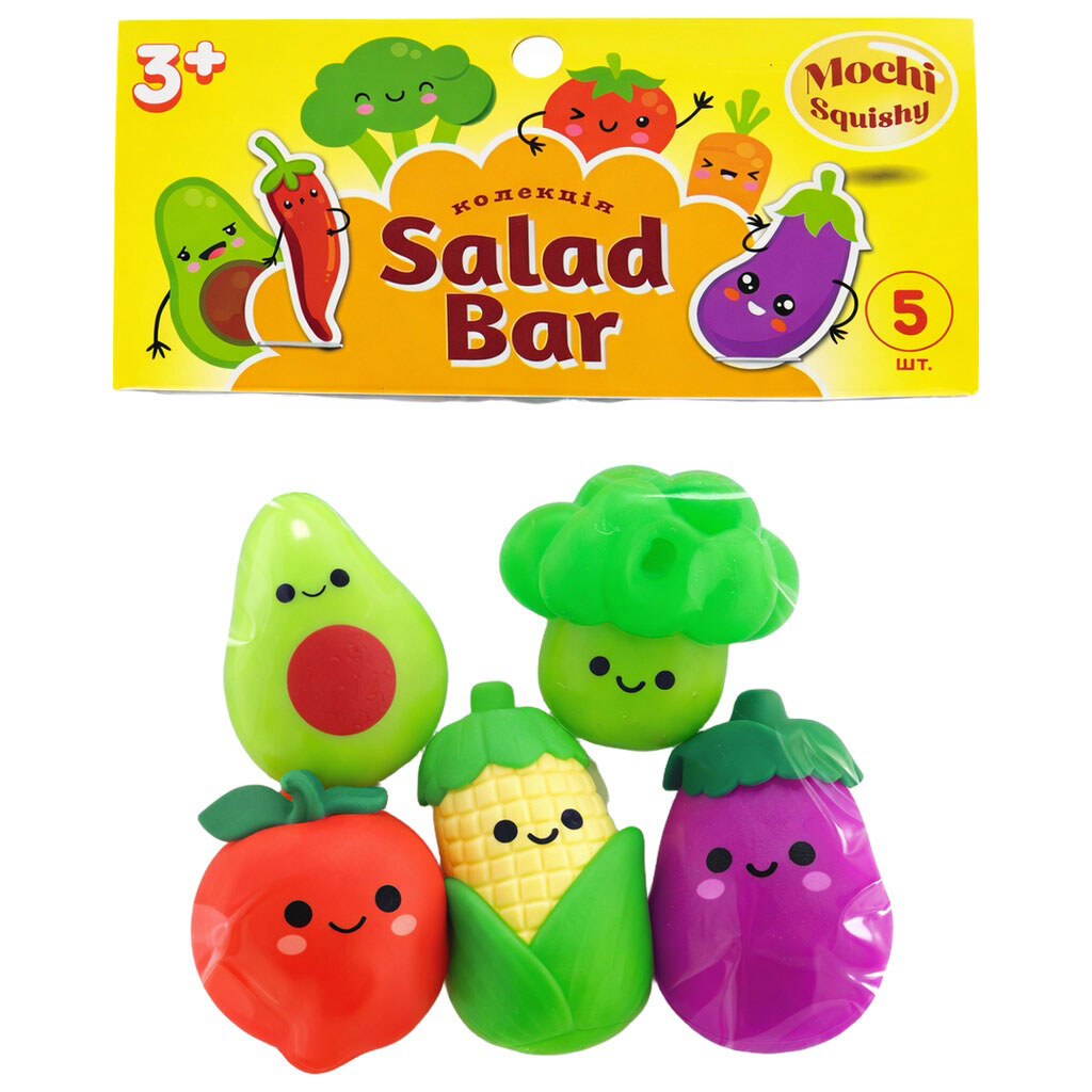 Набор игрушек-антистресс "Mochi squishy Salad bar", Monster Gum - № 3 Набор игрушек-антистресс "Mochi squishy Salad bar", Monster Gum - № 3