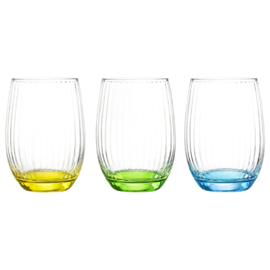 Стакан высокий ребристый Galleryglass цветной лак, 465 мл - № 2 Стакан высокий ребристый Galleryglass цветной лак, 465 мл - № 2