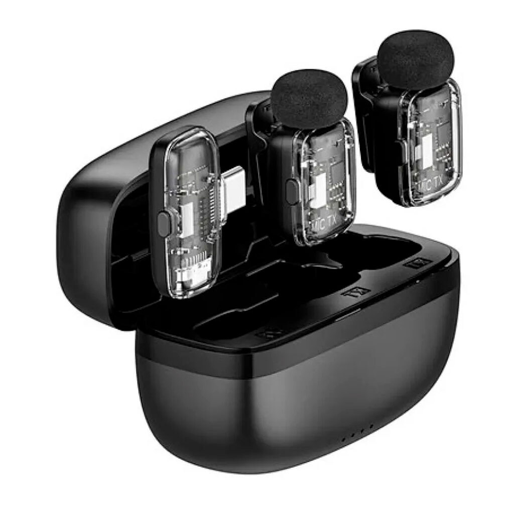 Микрофон петличный Wiwu Wi-WM008, Черный - № 1 Микрофон петличный Wiwu Wi-WM008, Черный - № 1