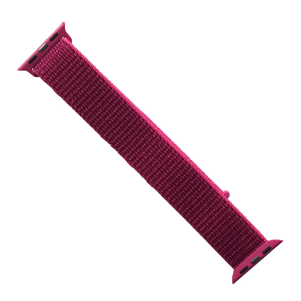 Ремешок Apple Watch 42 / Watch 44, Nylon Loop, Dragon Fruit, Бордовый - № 1 Ремешок Apple Watch 42 / Watch 44, Nylon Loop, Dragon Fruit, Бордовый - № 1