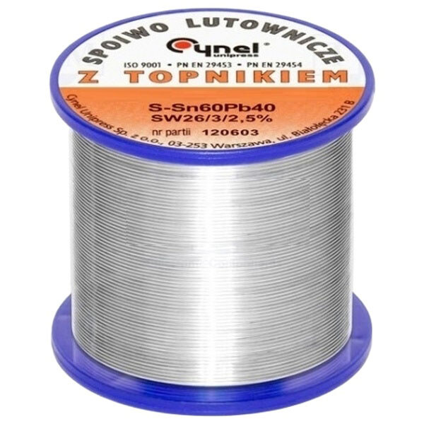 Припой LC60-0.38/0.25 (Sn60Pb40-SW26), 250 гр. - № 1 Припой LC60-0.38/0.25 (Sn60Pb40-SW26), 250 гр. - № 1