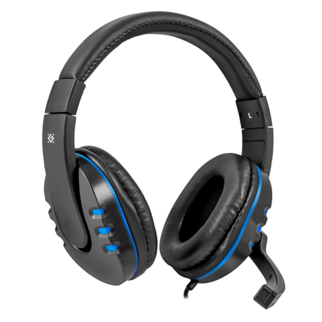 Наушники Defender Warhead G-160, С микрофоном, Черный - № 1 Наушники Defender Warhead G-160, С микрофоном, Черный - № 1
