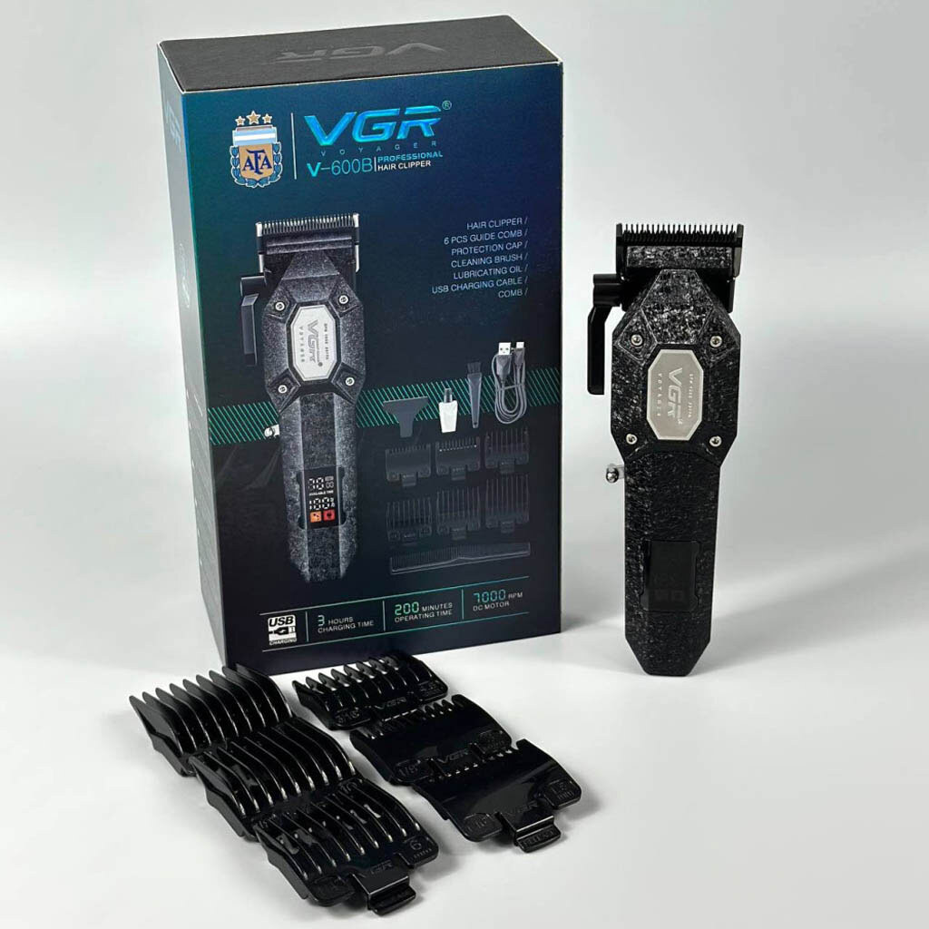 Машинка для стрижки VGR V-600B, Черный - № 6 Машинка для стрижки VGR V-600B, Черный - № 6