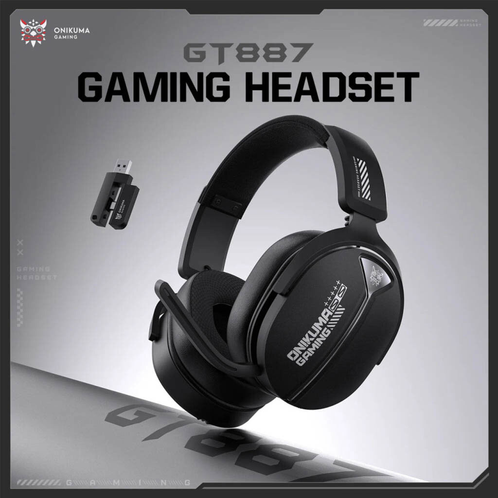 Bluetooth-гарнитура Onikuma GT887 Gaming, Стерео, Черный - № 4 Bluetooth-гарнитура Onikuma GT887 Gaming, Стерео, Черный - № 4