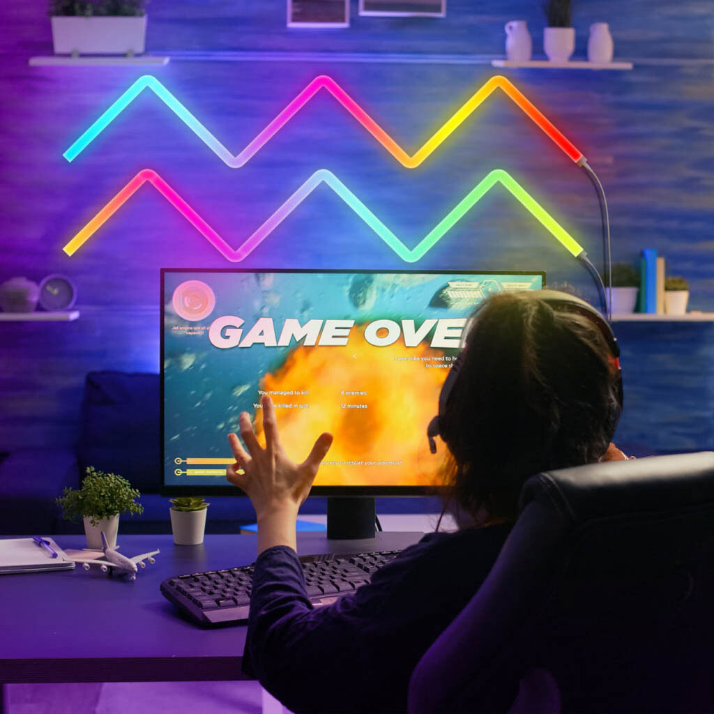 Настенные модульные Smart LED панели DIY-SLX06 RGBIC, Белый - № 6 Настенные модульные Smart LED панели DIY-SLX06 RGBIC, Белый - № 6