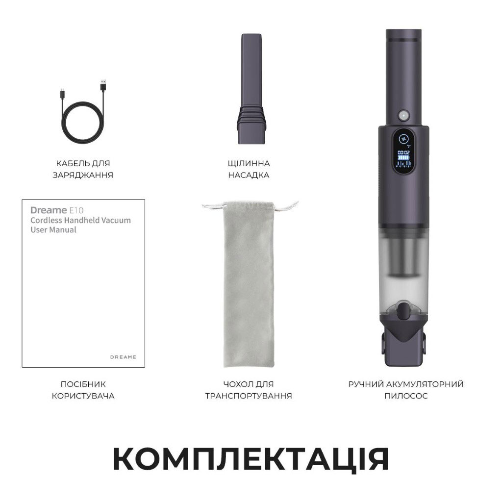Аккумуляторный пылесос Dreame E10, Синий - № 11 Аккумуляторный пылесос Dreame E10, Синий - № 11