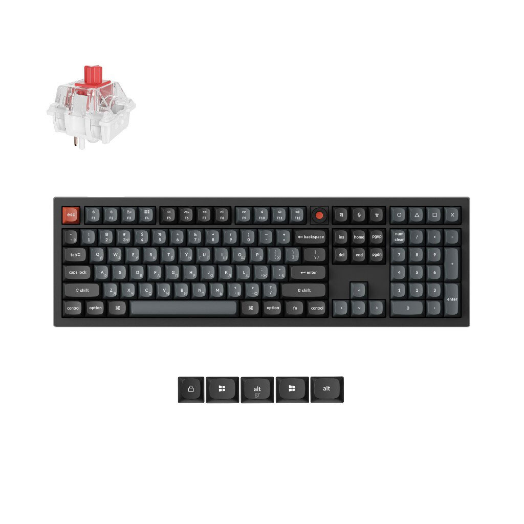 Клавиатура Keychron V6 8K, Черный - № 7 Клавиатура Keychron V6 8K, Черный - № 7