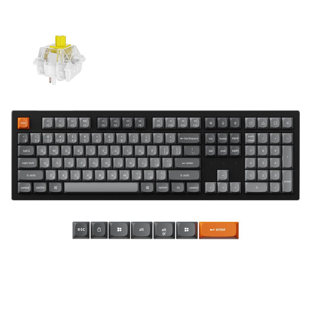 Клавіатура Keychron K10 Max, Чорний - № 7 Клавіатура Keychron K10 Max, Чорний - № 7