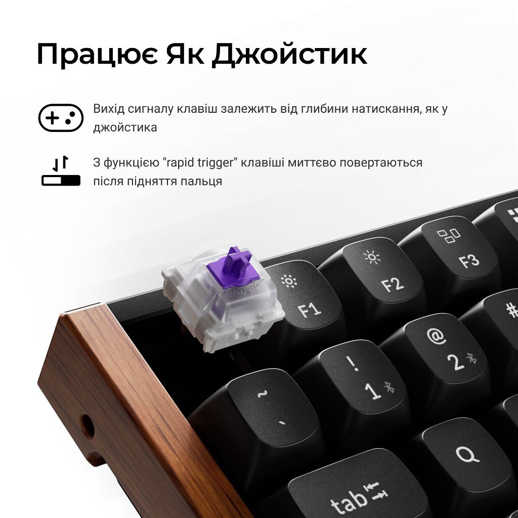 Клавіатура Keychron K2 HE, Чорний - № 10 Клавіатура Keychron K2 HE, Чорний - № 10