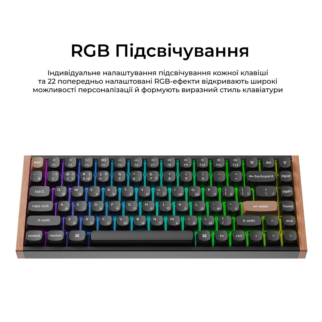 Клавіатура Keychron K2 HE, Чорний - № 13 Клавіатура Keychron K2 HE, Чорний - № 13