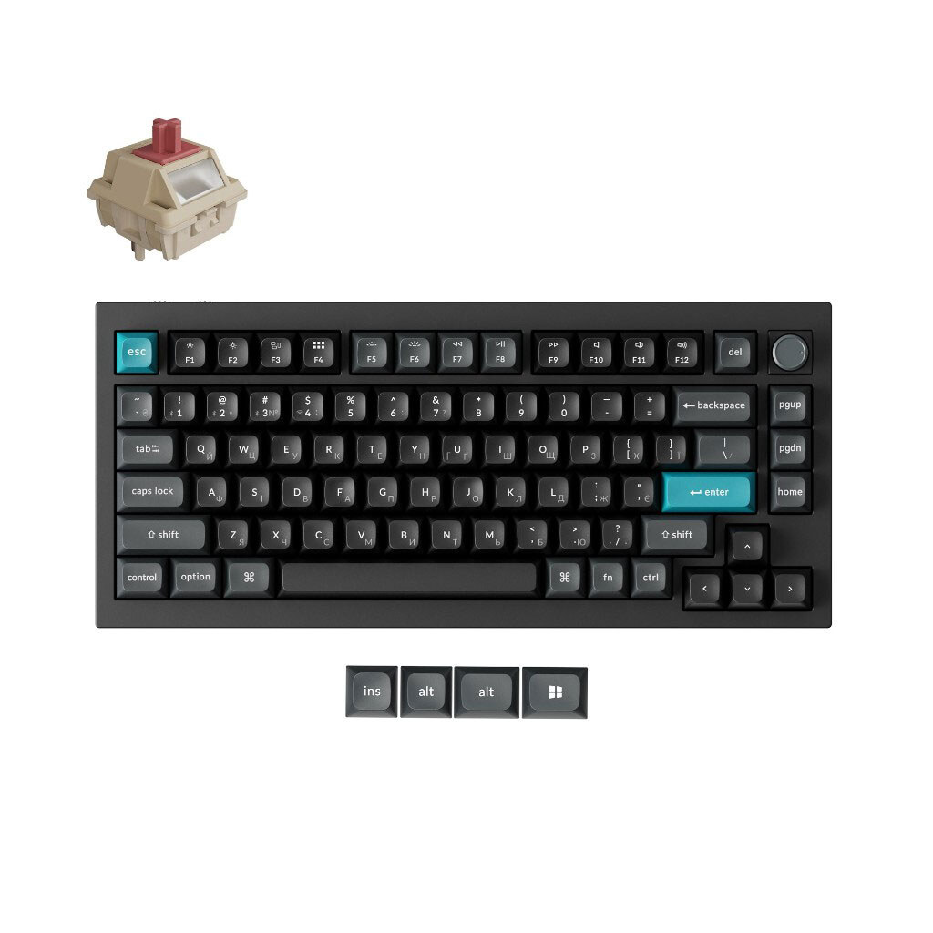 Клавиатура Keychron Q1 Ultra, Черный - № 7 Клавиатура Keychron Q1 Ultra, Черный - № 7