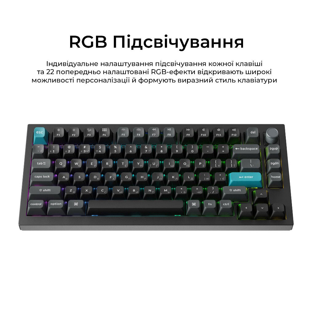Клавиатура Keychron Q1 Ultra, Черный - № 15 Клавиатура Keychron Q1 Ultra, Черный - № 15