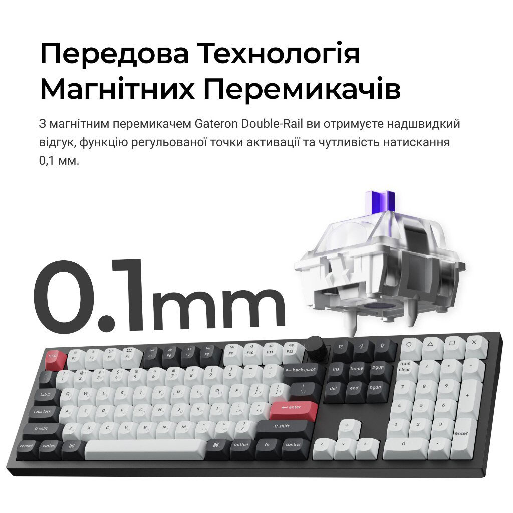 Клавиатура Keychron Q6 HE, Черный - № 9 Клавиатура Keychron Q6 HE, Черный - № 9