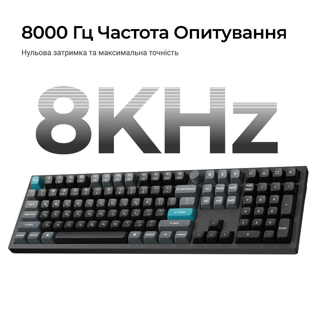 Клавіатура Keychron Q6 Ultra, Чорний - № 10 Клавіатура Keychron Q6 Ultra, Чорний - № 10
