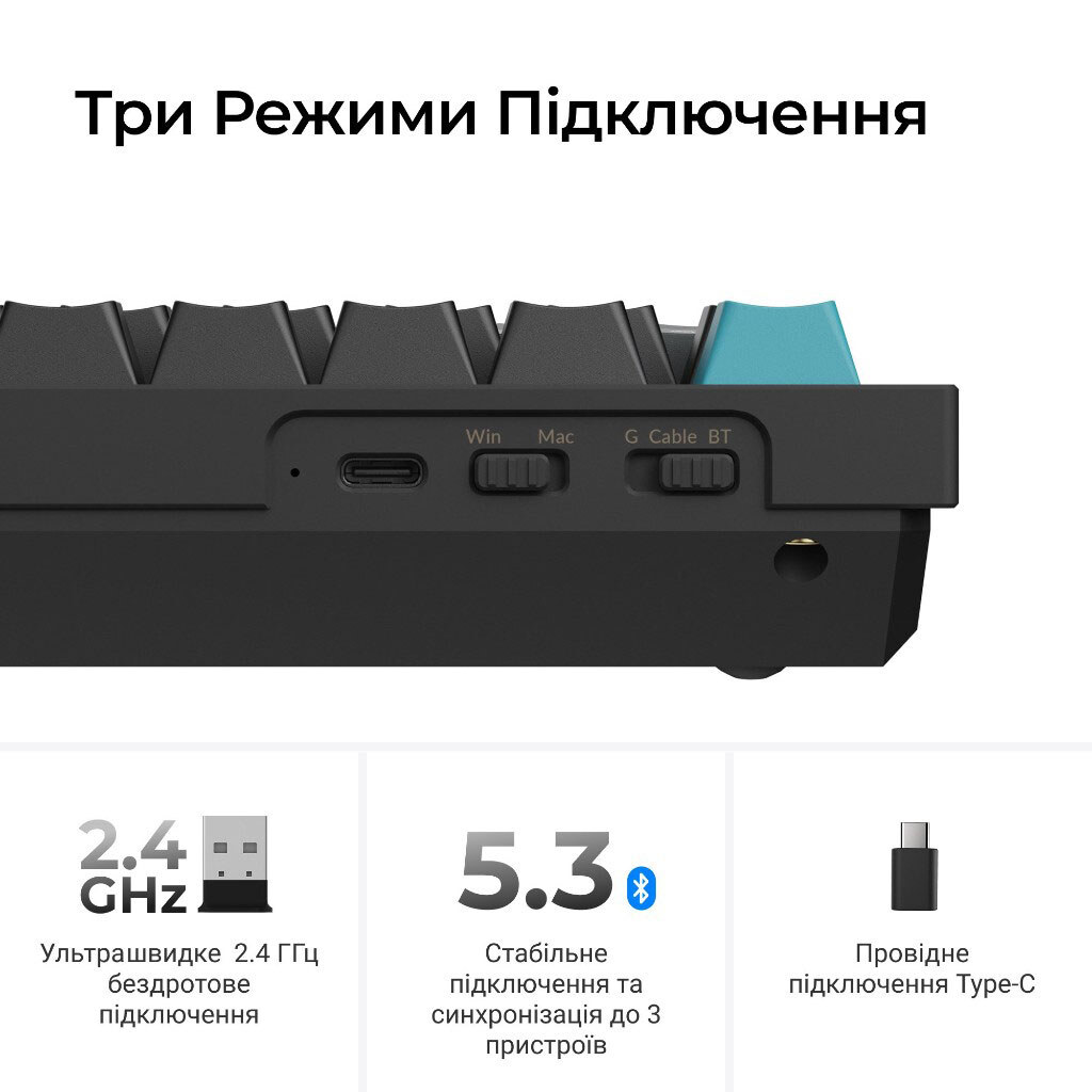 Клавіатура Keychron Q6 Ultra, Чорний - № 12 Клавіатура Keychron Q6 Ultra, Чорний - № 12