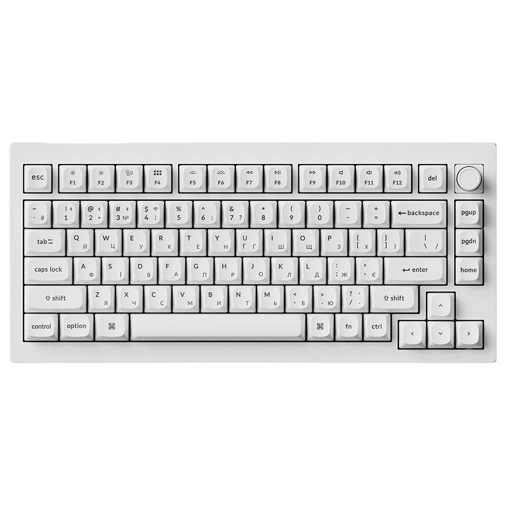 Клавиатура Keychron V1 Ultra, Белый - № 1 Клавиатура Keychron V1 Ultra, Белый - № 1