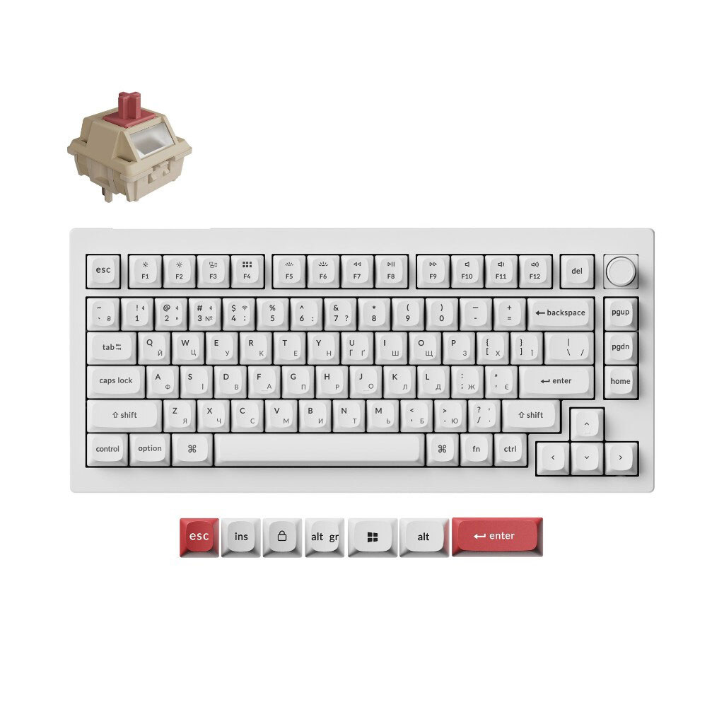 Клавиатура Keychron V1 Ultra, Белый - № 7 Клавиатура Keychron V1 Ultra, Белый - № 7