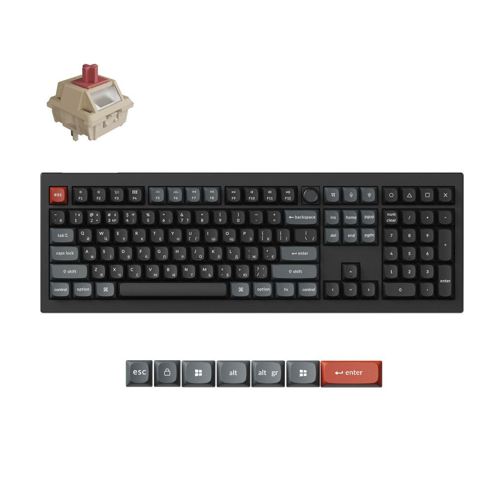 Клавиатура Keychron V6 Ultra, Черный - № 7 Клавиатура Keychron V6 Ultra, Черный - № 7