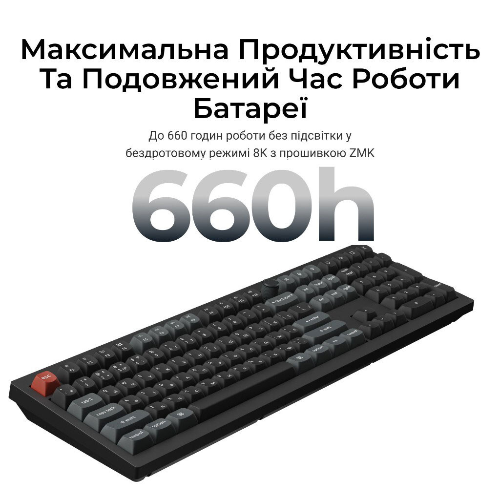 Клавиатура Keychron V6 Ultra, Черный - № 10 Клавиатура Keychron V6 Ultra, Черный - № 10