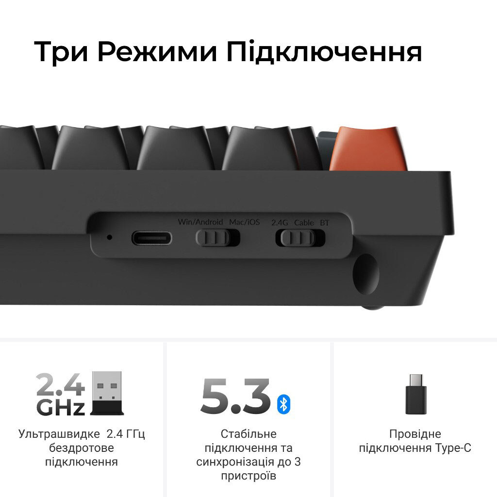 Клавиатура Keychron V6 Ultra, Черный - № 11 Клавиатура Keychron V6 Ultra, Черный - № 11