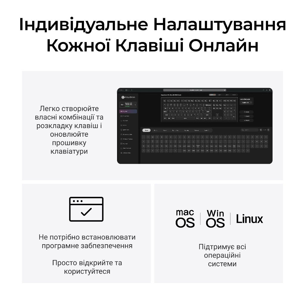 Клавиатура Keychron V6 Ultra, Черный - № 12 Клавиатура Keychron V6 Ultra, Черный - № 12