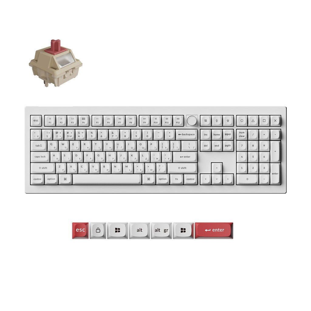Клавиатура Keychron V6 Ultra, Белый - № 7 Клавиатура Keychron V6 Ultra, Белый - № 7